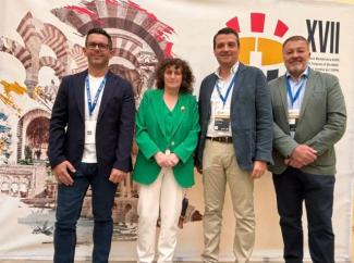 Goretti Sanmartín con Rafa Triguero (Ibiza), José Maria Bellido (Córdoba) e Dario Dolz (Cuenca)